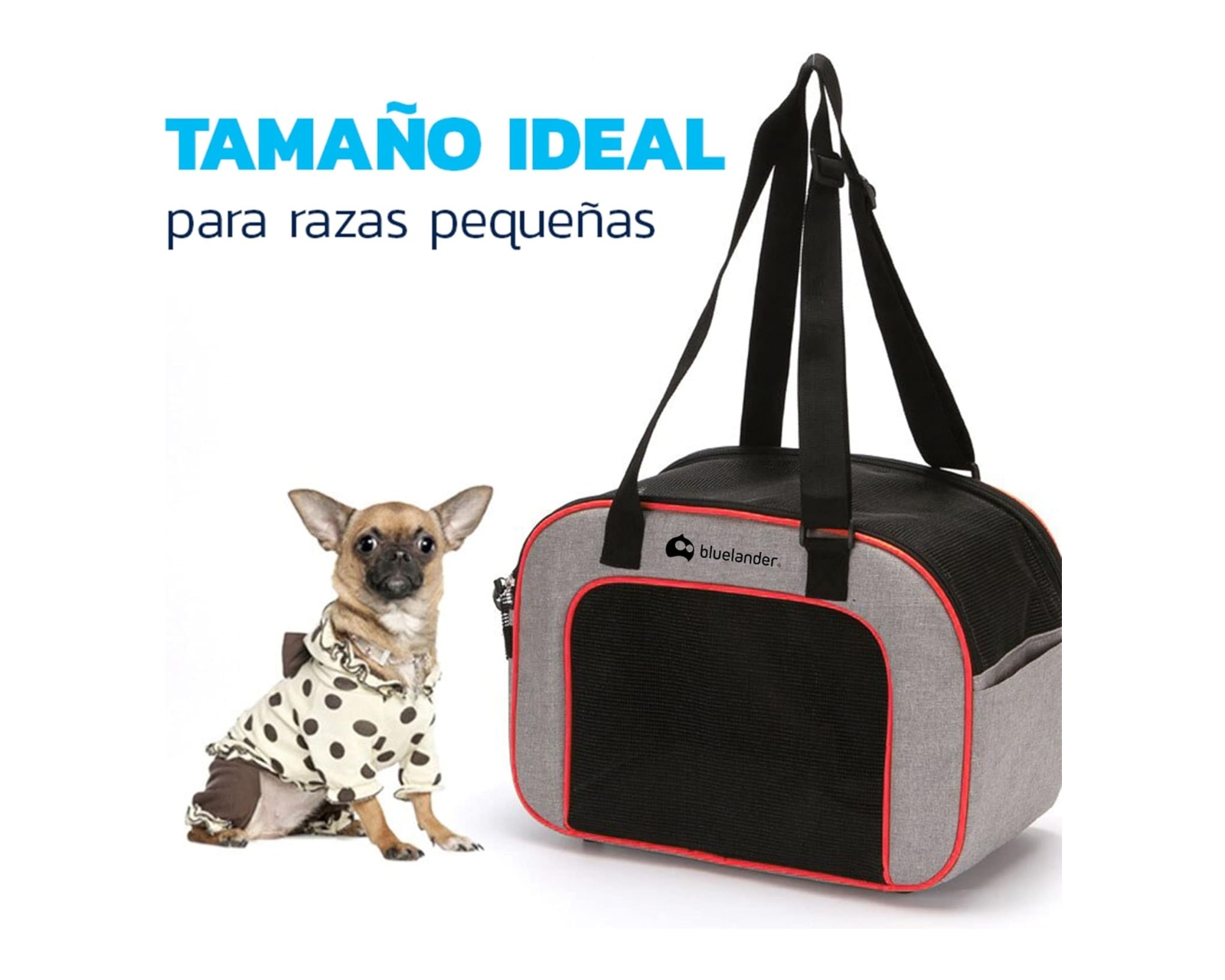 Foto 6 pulgar | Transportadora de Mascotas Bluelander 1206 color Roja