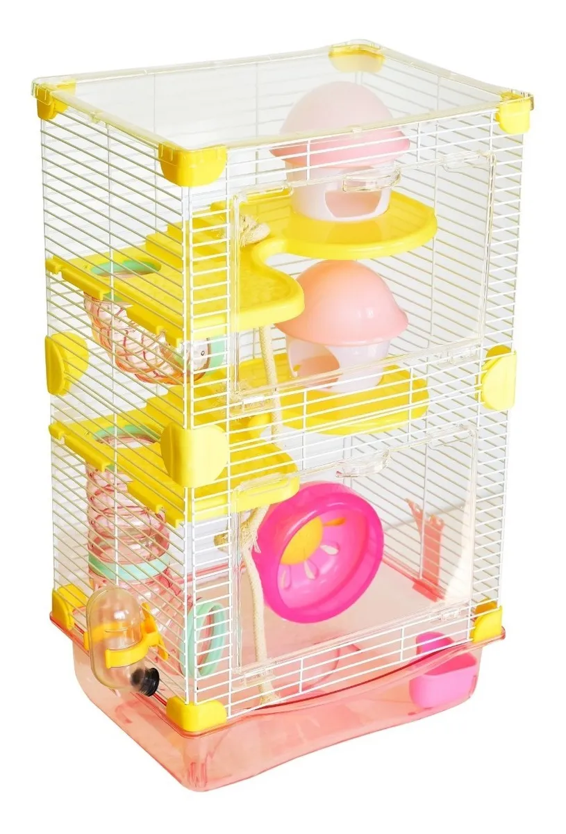Foto 3 pulgar | Jaula Malubero Casa para Hamster con Bebedero Multicolor