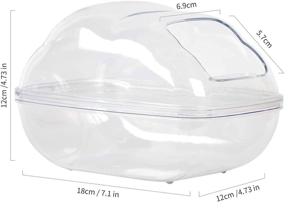Foto 4 pulgar | Recipiente De Baño De Arena Para Hámster Huoguo, Plástico Transparente - Venta Internacional.