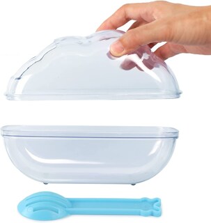 Foto 4 | Recipiente De Baño De Arena Para Hámster Huoguo, Plástico Transparente - Venta Internacional.