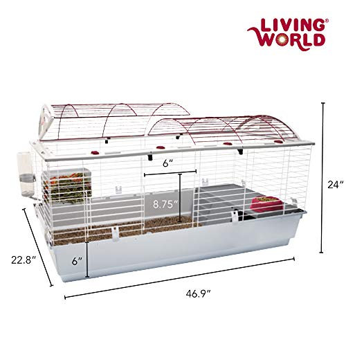 Foto 5 pulgar | Hábitat De Lujo Para Conejos Y Animales Pequeños De Cage Living World - Venta Internacional.