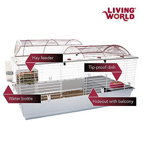 Foto 6 pulgar | Hábitat De Lujo Para Conejos Y Animales Pequeños De Cage Living World - Venta Internacional.