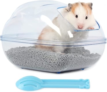Foto 1 | Recipiente De Baño De Arena Para Hámster Huoguo, Plástico Transparente - Venta Internacional.