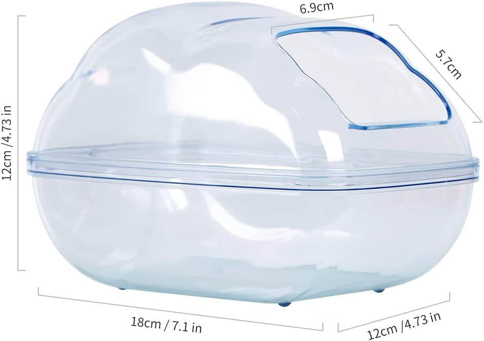 Foto 5 pulgar | Recipiente De Baño De Arena Para Hámster Huoguo, Plástico Transparente - Venta Internacional.