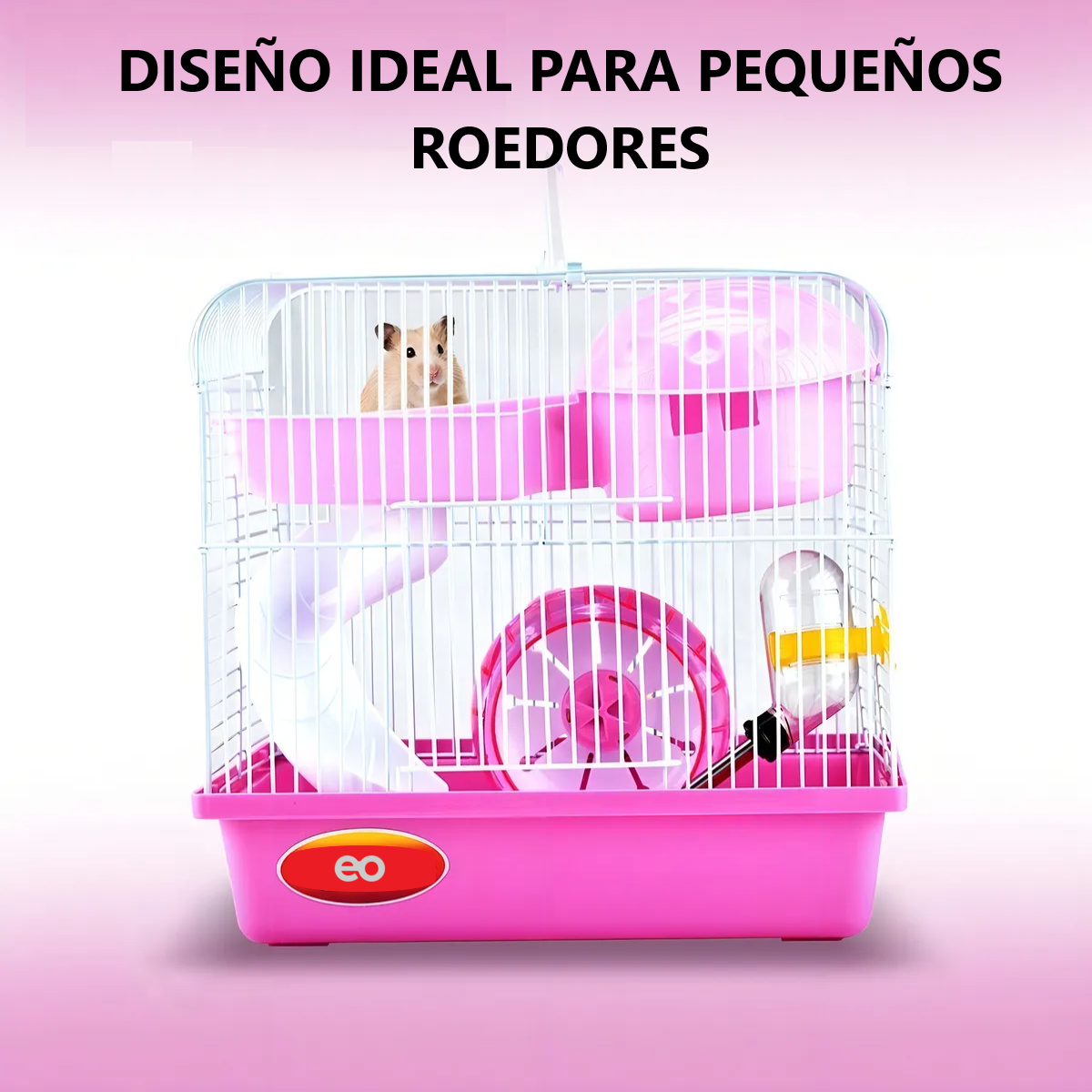 Foto 3 pulgar | Jaula, Casa Hamster, Roedor, Erizo Eo Safe Imports Esi-18983 Rosa