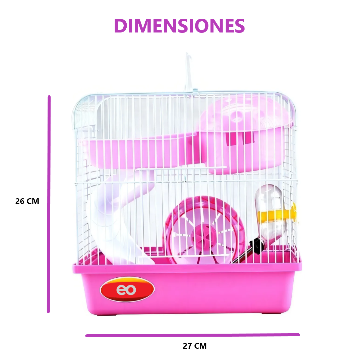 Foto 4 pulgar | Jaula, Casa Hamster, Roedor, Erizo Eo Safe Imports Esi-18983 Rosa