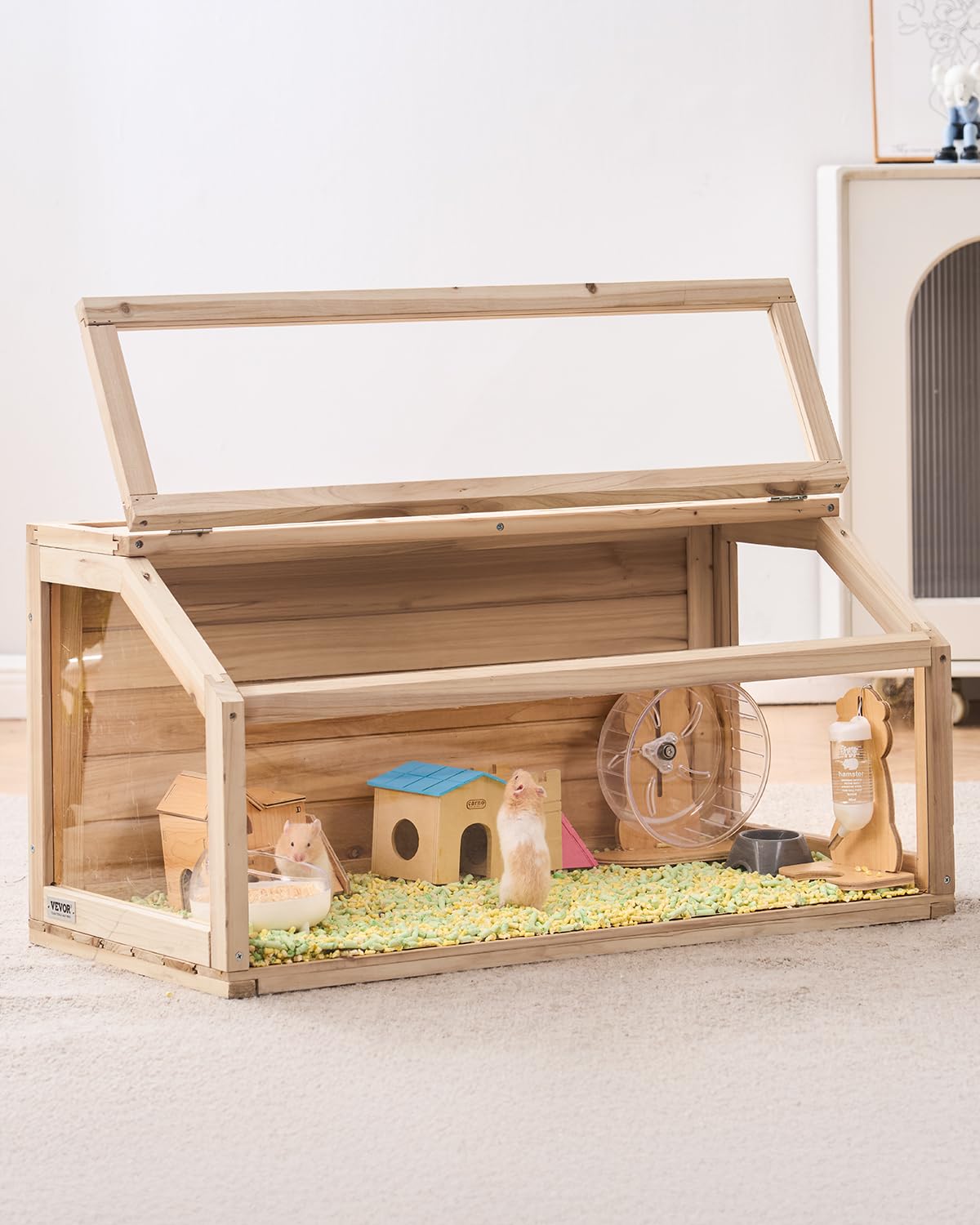 Foto 1 | Jaula Para Hámster Vevor, De Madera, 270°, Para Ver, 82 X 41 X 41 Cm - Venta Internacional.