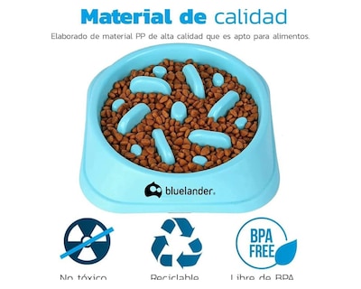 Foto 3 | Plato De Comida Bluelander 1205 Alimentación Lenta Color Azul
