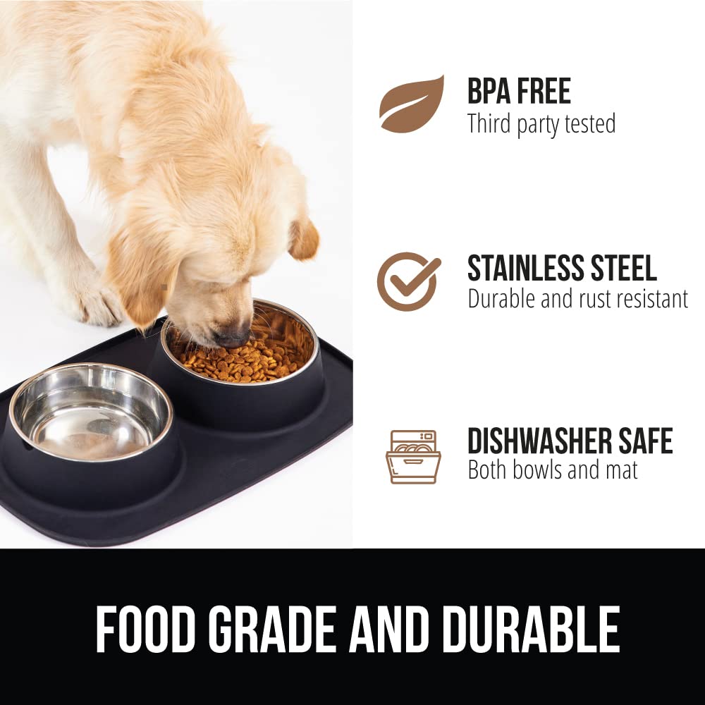 Foto 5 | Cuencos Para Mascotas Gorilla Grip, 100% Impermeables, De Silicona Sin Bpa - Venta Internacional.