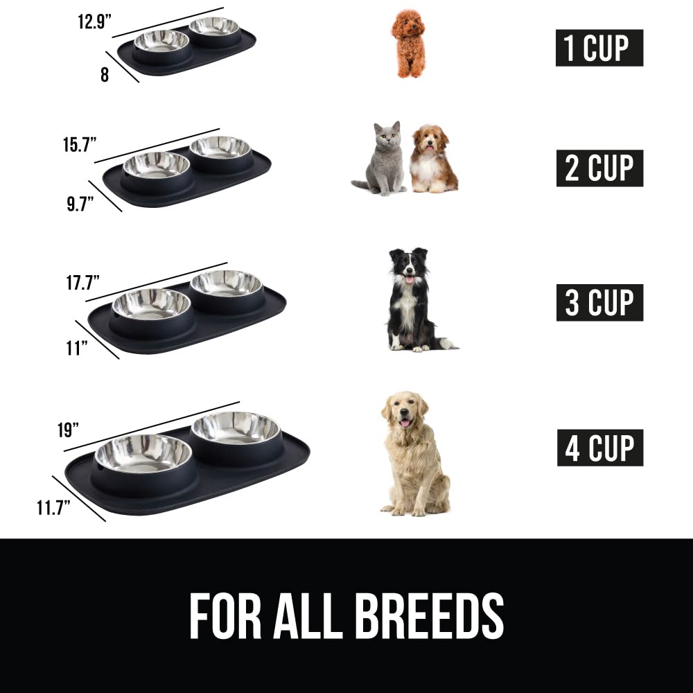 Foto 6 | Cuencos Para Mascotas Gorilla Grip, 100% Impermeables, De Silicona Sin Bpa - Venta Internacional.