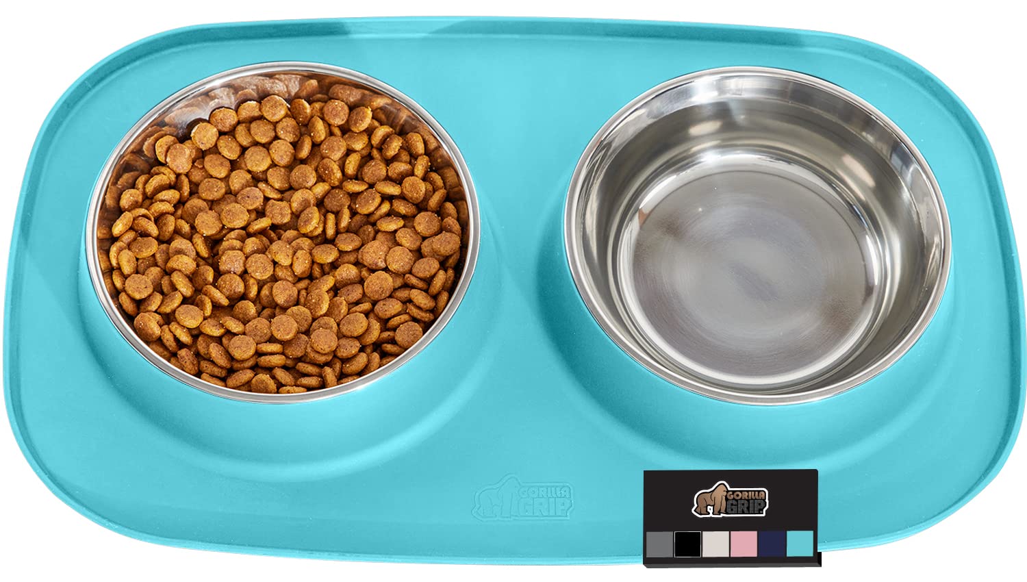 Foto 1 | Cuencos Para Mascotas Gorilla Grip, 100% Impermeables, De Silicona Sin Bpa - Venta Internacional.