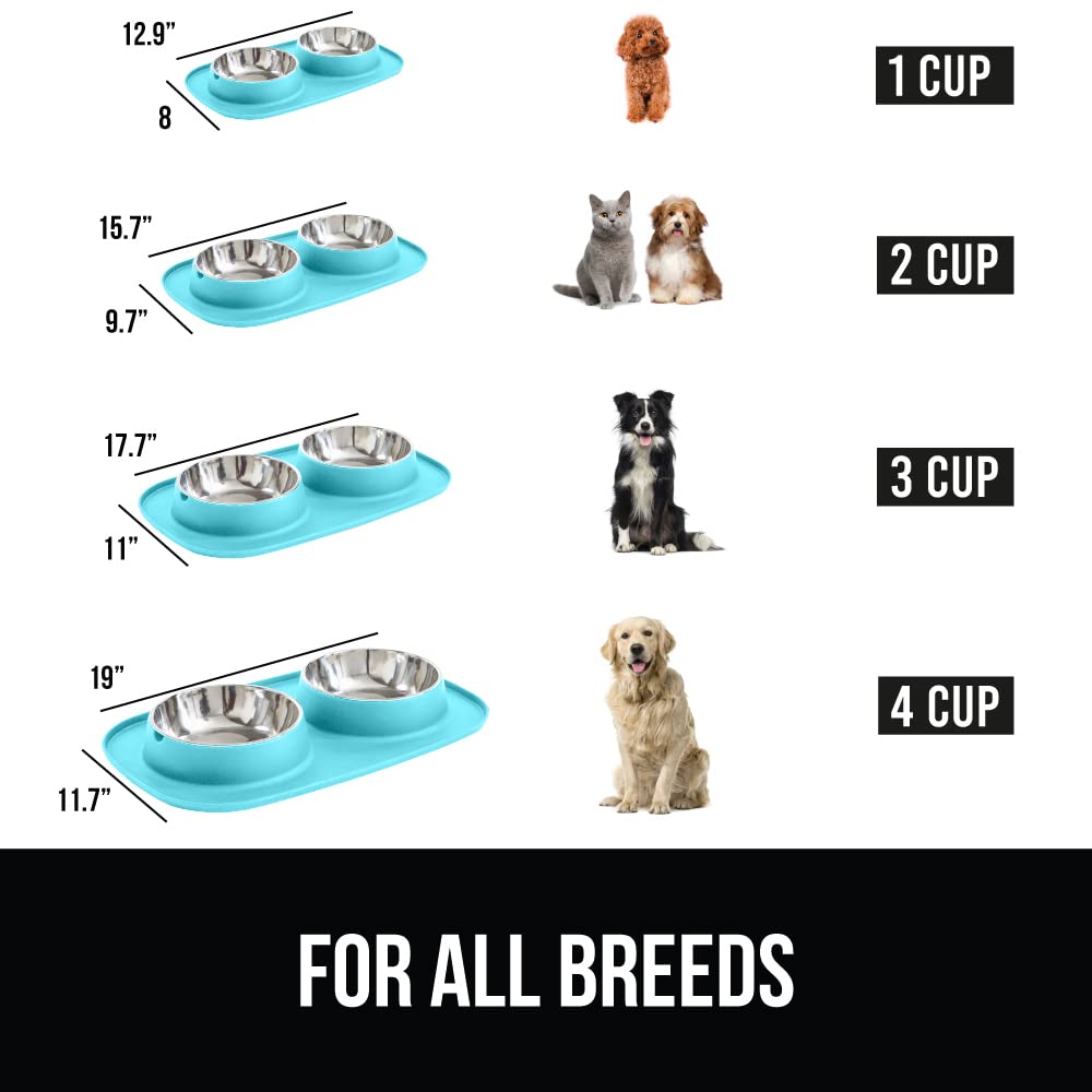 Foto 6 | Cuencos Para Mascotas Gorilla Grip, 100% Impermeables, De Silicona Sin Bpa - Venta Internacional.