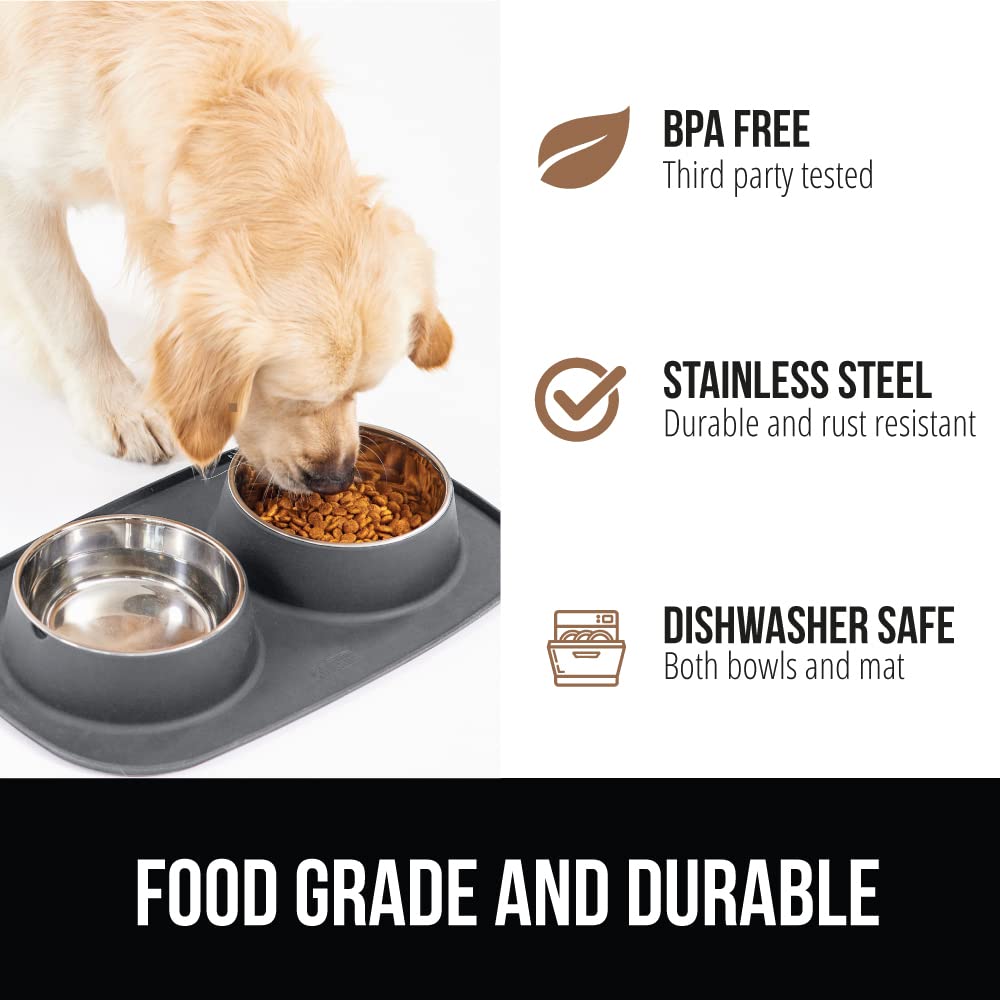 Foto 5 | Cuencos Para Mascotas Gorilla Grip, 100% Impermeables, De Silicona Sin Bpa - Venta Internacional.