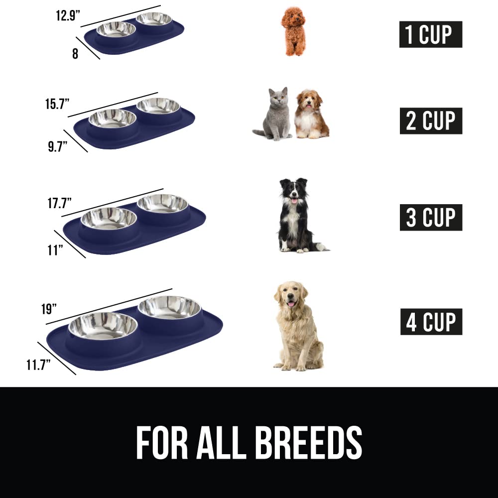 Foto 7 pulgar | Cuencos para Mascotas Gorilla Grip 100% Impermeables de Silicona sin BPA - Venta Internacional