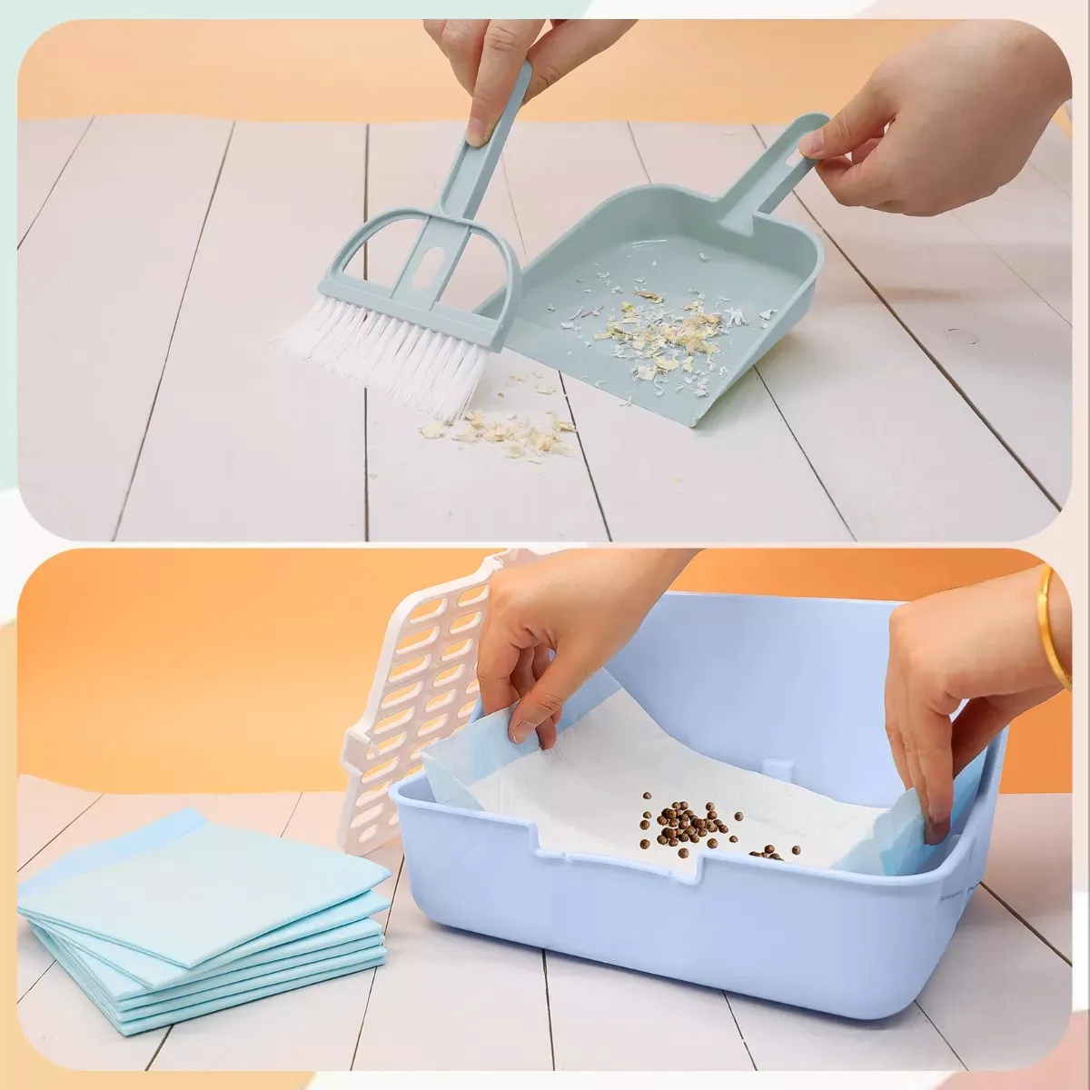 Foto 4 pulgar | Entrenador  Lab.g De Caja Conejos Cobayas Kit De Alimentación Heno Azul
