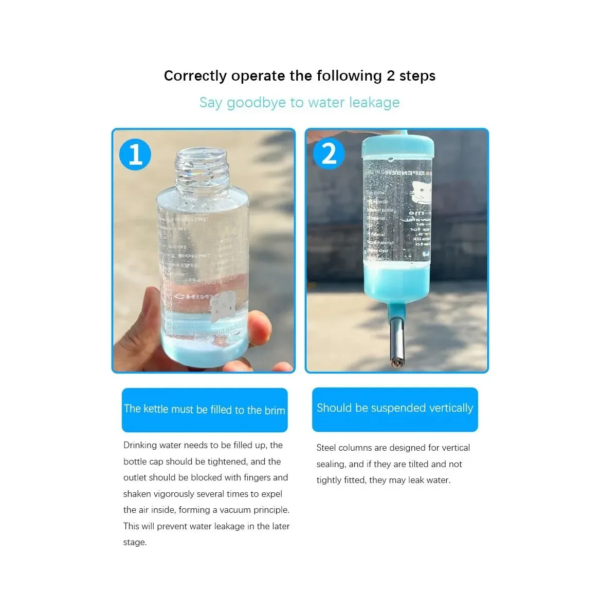 Foto 4 pulgar | 3 En 1 Comedero Y Bebedero  Belug Para Hamster Cuyo Conejo 125ml Azul