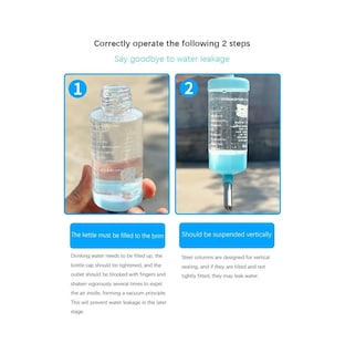 Foto 3 | 3 En 1 Comedero Y Bebedero Belug Para Hamster Cuyo Conejo 125ml Azul