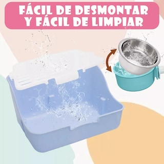 Foto 5 | Entrenador Belug De Caja Conejos Cobayas Kit De Alimentación Heno Azul
