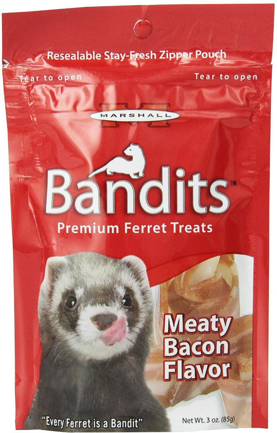Foto 2 pulgar | Tocino Carnoso Marshall Bandits De Ferret Treats 850 G (10 X 85 G) - Venta Internacional.