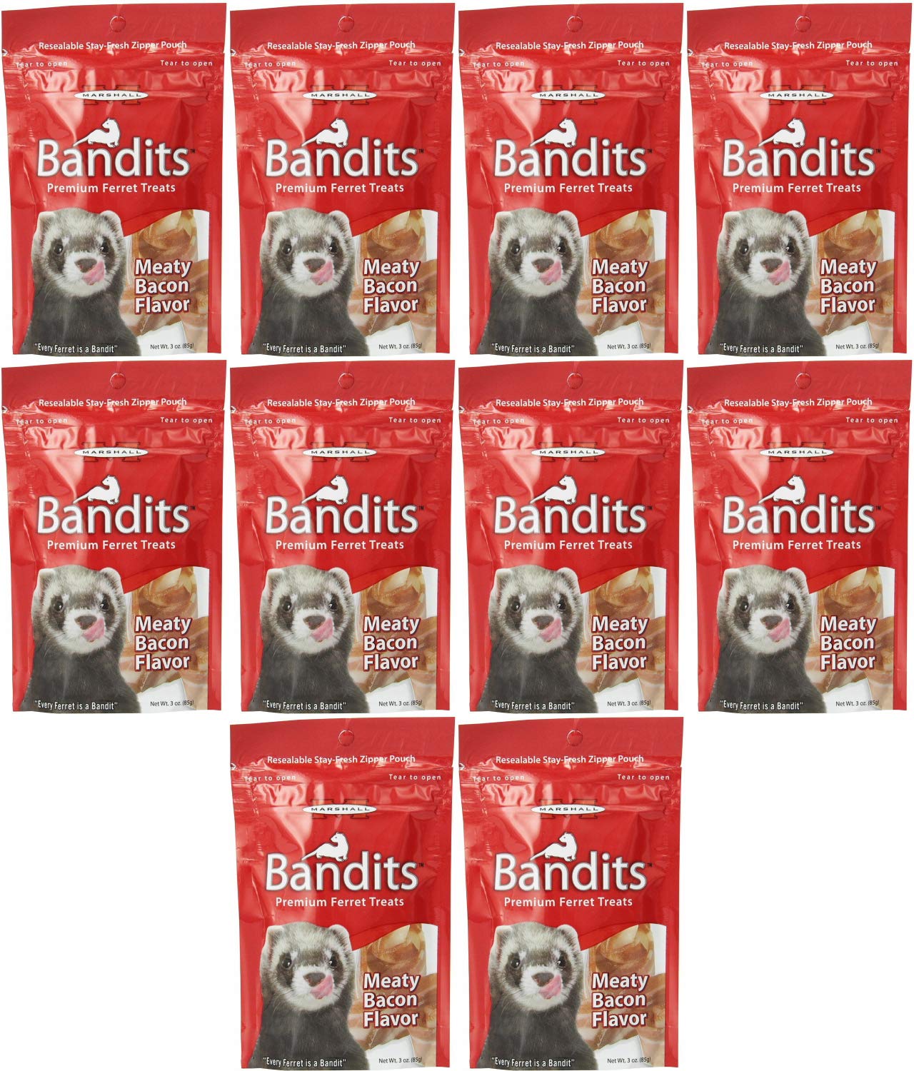 Foto 3 pulgar | Tocino Carnoso Marshall Bandits De Ferret Treats 850 G (10 X 85 G) - Venta Internacional.