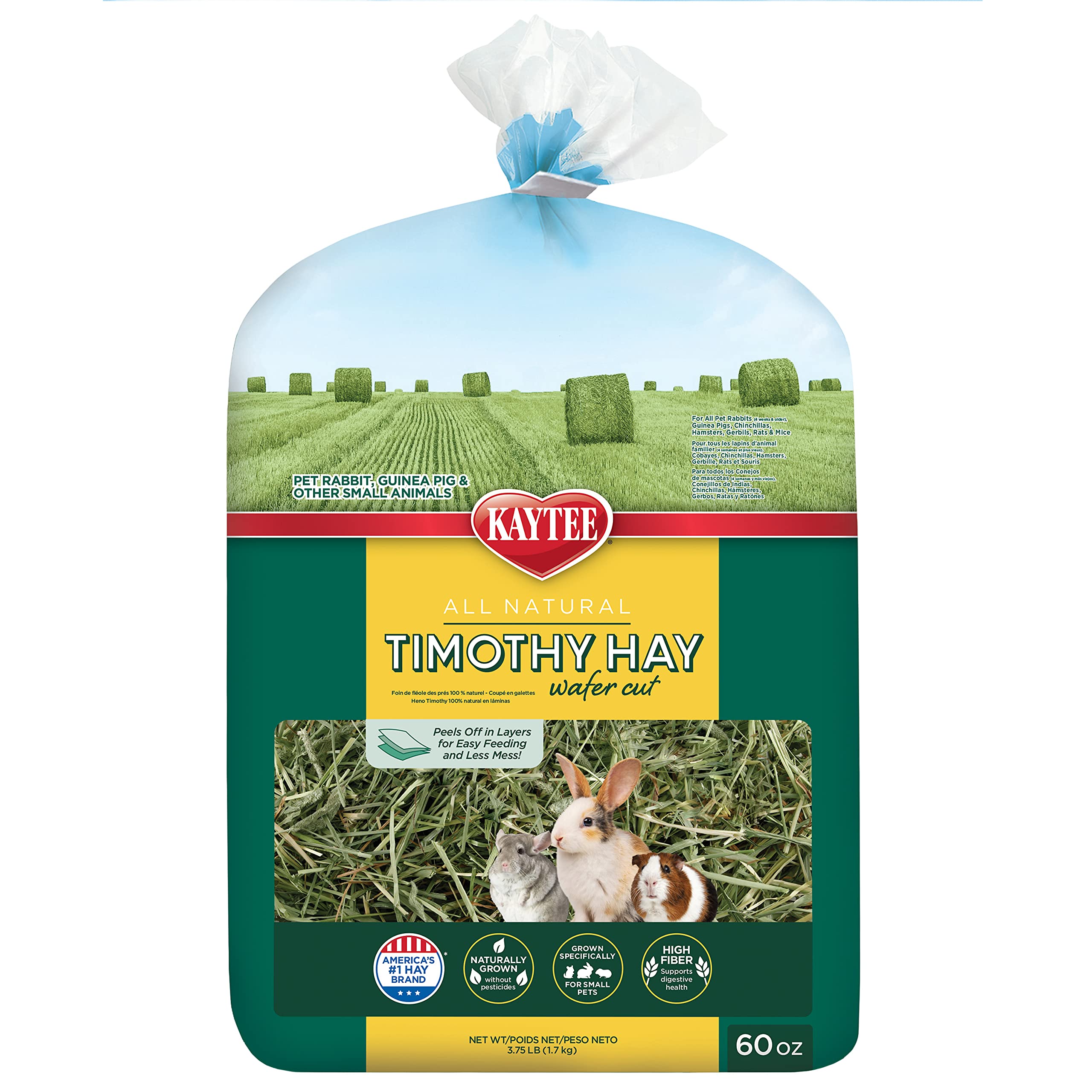 Foto 2 pulgar | Alimento Para Mascotas Kaytee Wafer Cut, Totalmente Natural, Timothy Hay, 1,77 Kg - Venta Internacional.