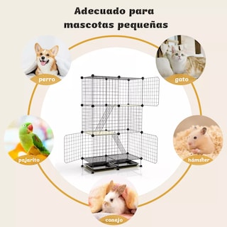 Foto 3 | Corral Para Mascotas 3pisos Con Puerta Eo Safe Imports Esi-14502 Negro