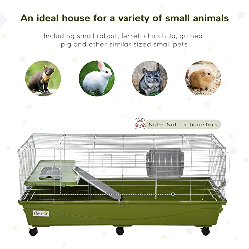 Foto 7 | Jaula Para Animales Pequeños Pawhut 47 Chinchilla, Conejillo De Indias Y Hurón - Venta Internacional.