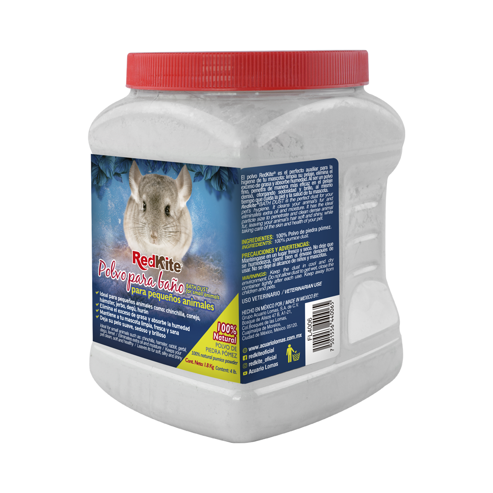 Foto 3 | Redkite Polvo Para Baño De Chinchilla 100% Natural Con 1.5 Kilogramos