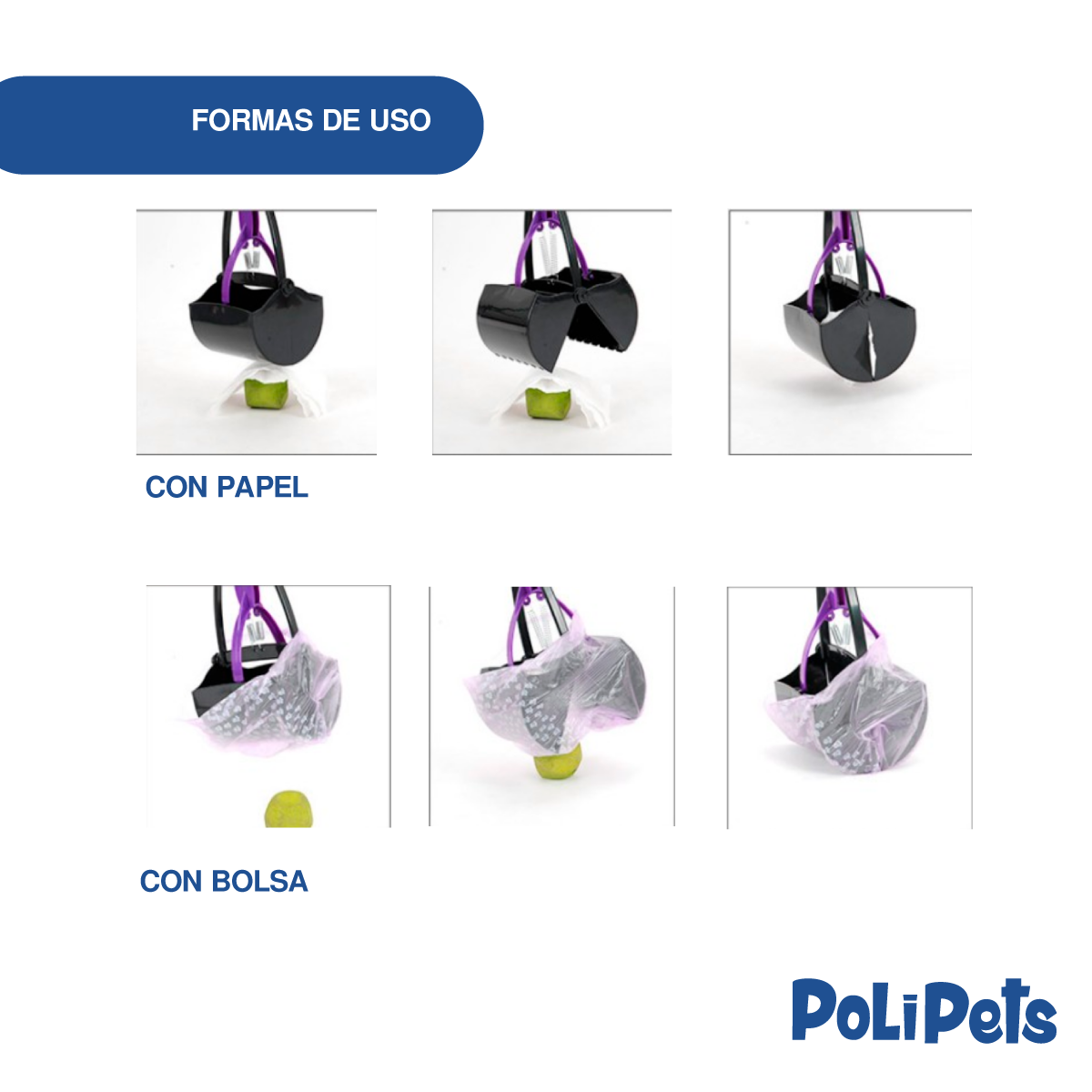 Foto 8 pulgar | Recogedor Plegable Poli Pets Levanta Heces para Mascotas