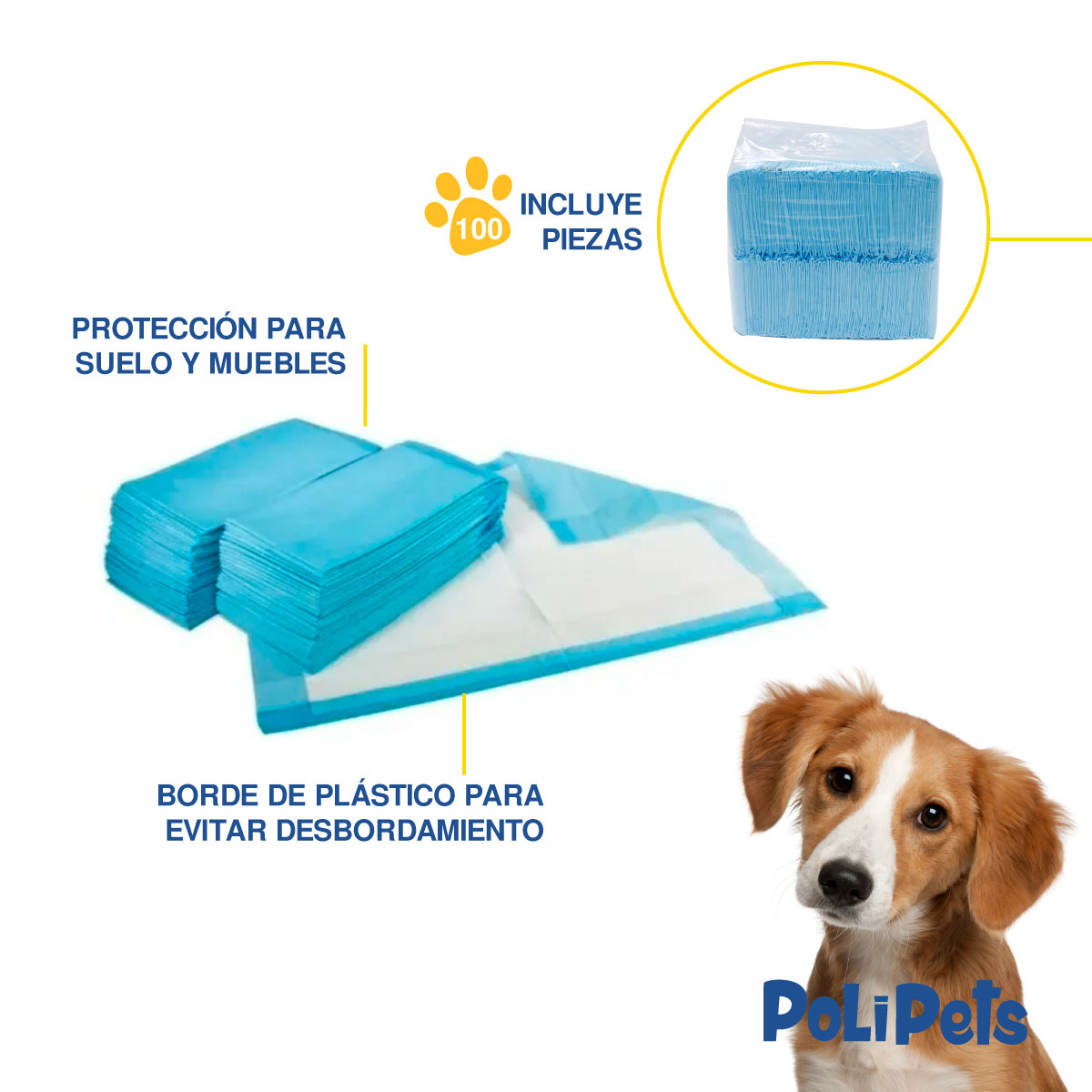 Foto 6 pulgar | Pañal Entrenador Absorbente Poli Pets para Mascota