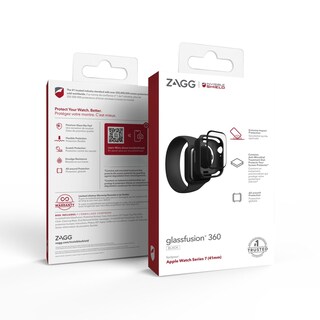 Foto 2 | Protector Zagg para Apple Watch Iglass Fusion 360 Plus 41mm - Negro