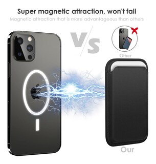Foto 2 | Cartera Wallet FUNBU Adecuado para iPhone Negro
