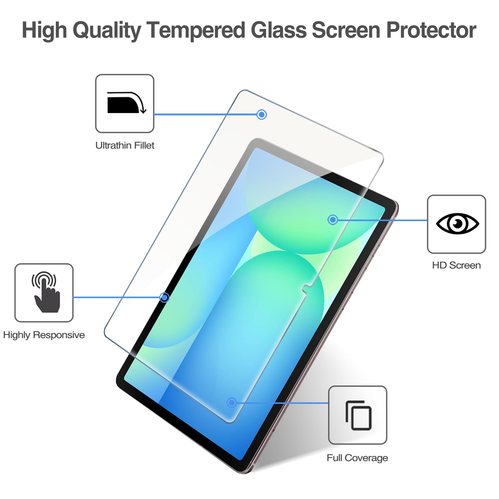 Foto 4 pulgar | Protector de Pantalla Procase para Galaxy Tab S10 FE/S9 FE/S9/S8/S7 - Venta Internacional