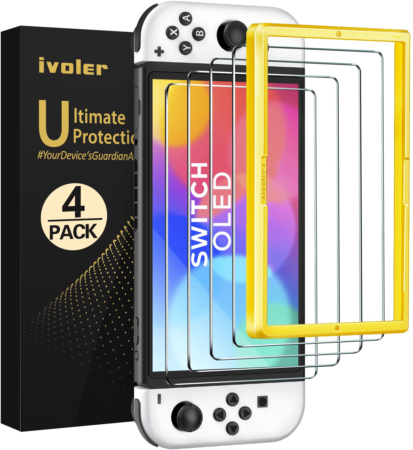 Foto 2 pulgar | Protector De Pantalla Ivoler De Cristal Templado Oled Para Nintendo Switch - Venta Internacional.