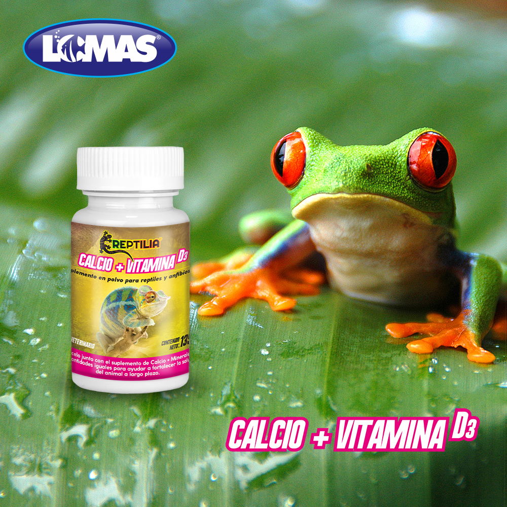 Foto 3 | Suplemento de Calcio y Vitamina D3 Lomas para Reptiles y Anfibios Contiene 135 Gramos