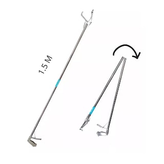 Foto 2 | Pinzas Herpetológicas Para Vivoras Serpientes Plegable Eo Safe Imports Esi-15071 Gris