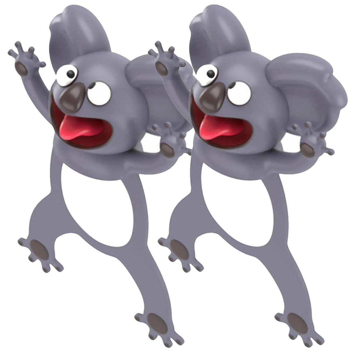 Separadores de Libro Office Supply Koala MXKOA-002 Gris 2 Piezas