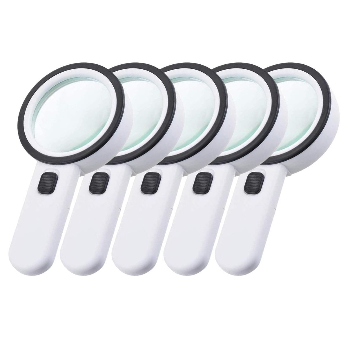 Foto 1 | Lupa De Mano Con Luz 30x Ventdepot Mxfgl-005 5 Piezas Blanco