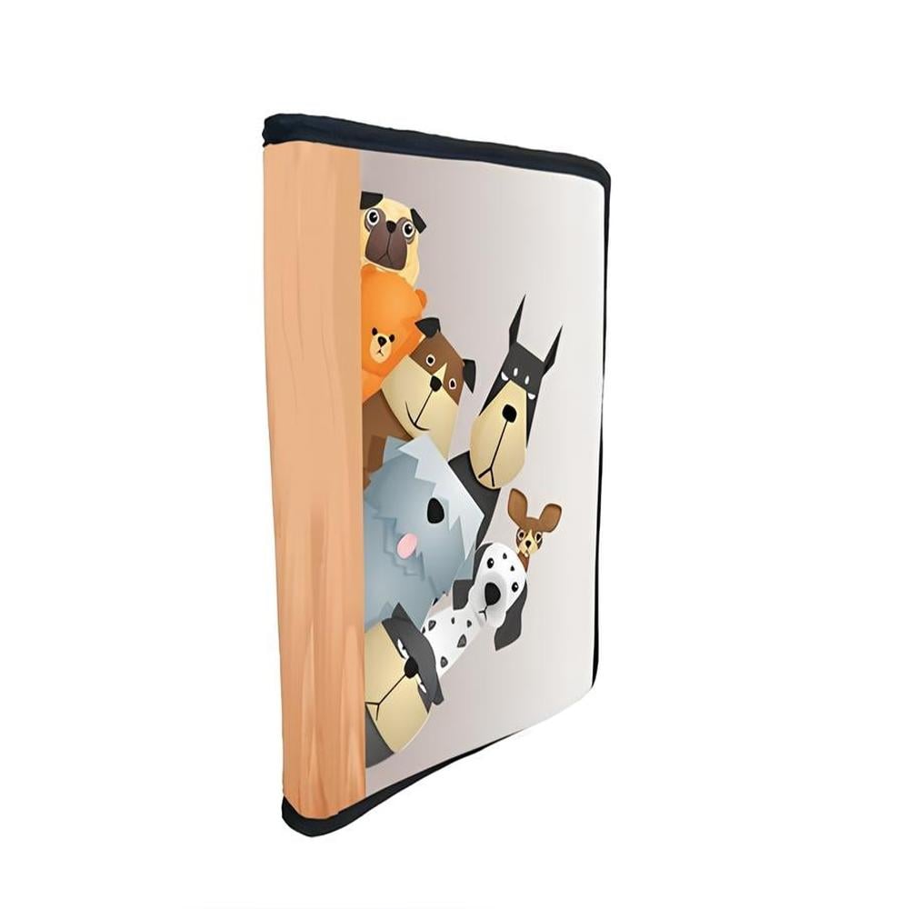 Funda Porta Libros De Tela Perros Cartoon $429