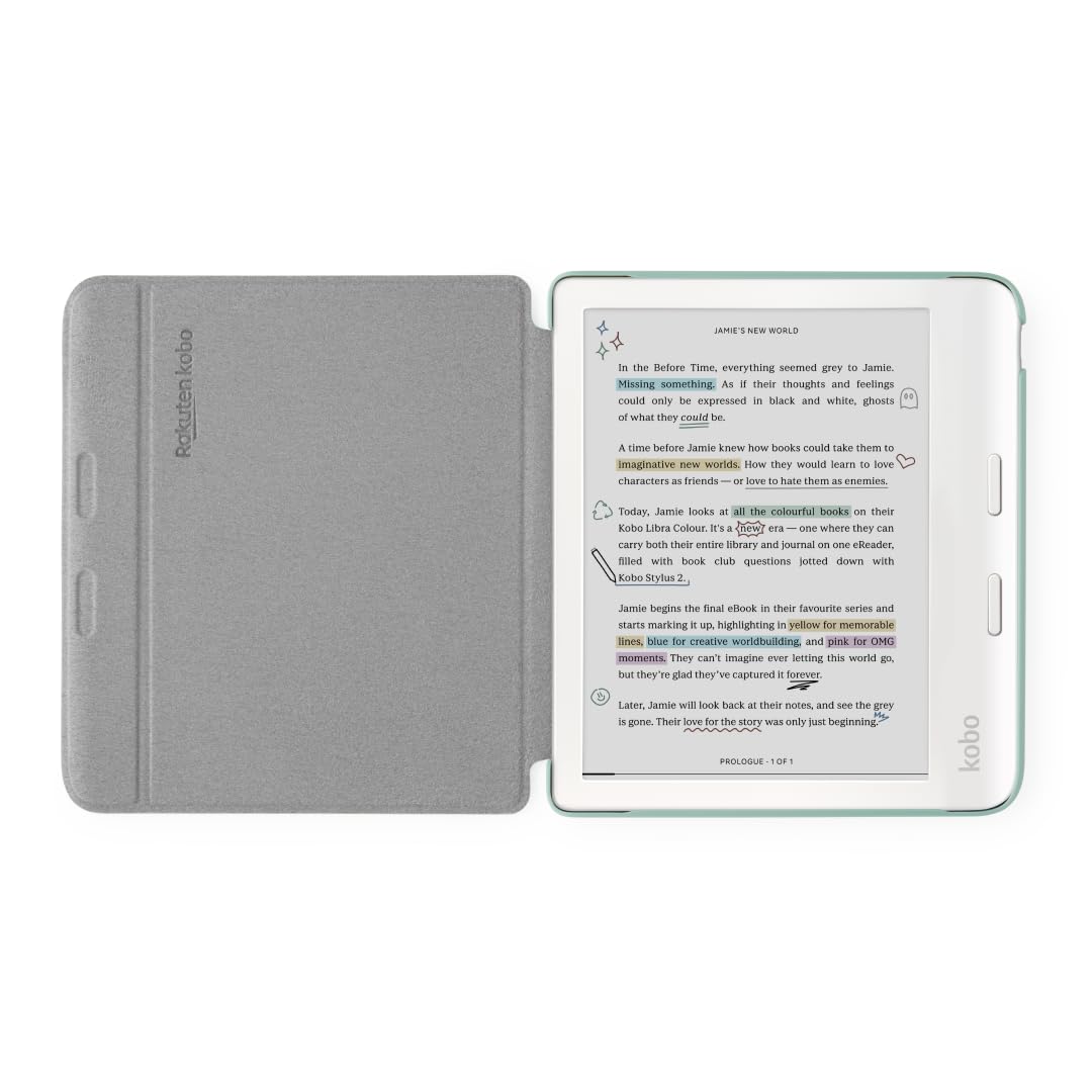 Foto 3 pulgar | Funda Kobo Libra Colour Sleepcover Garden Green De Piel Vegana - Venta Internacional.