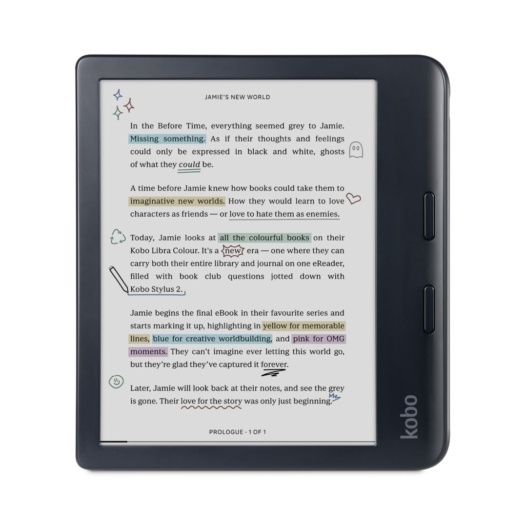 Foto 3 pulgar | Ereader Kobo Libra En Color Negro Con Funda, Lápiz Capacitivo Y Paquete Ac - Venta Internacional.