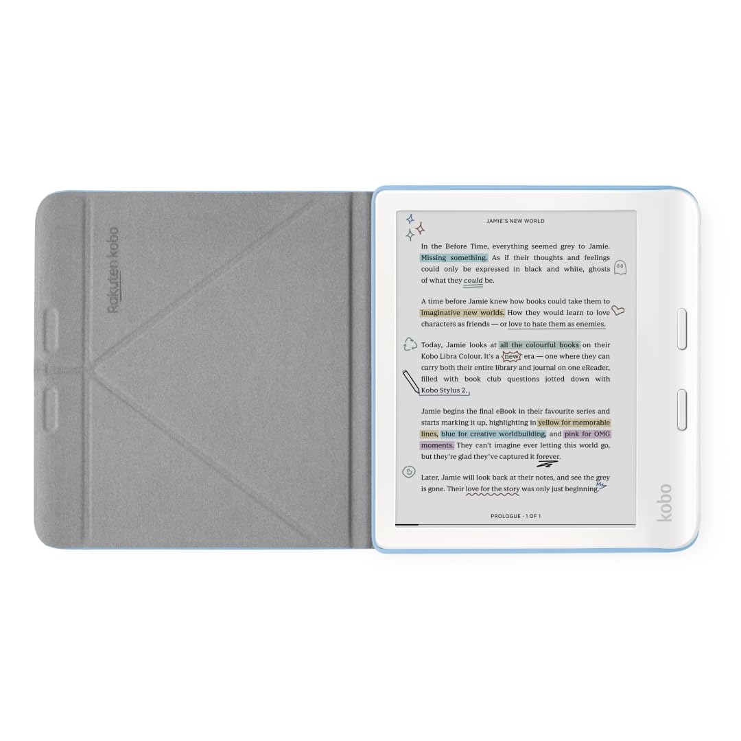 Foto 3 pulgar | Funda Kobo Libra Colour Sleepcover De Piel Vegana Azul Oscuro - Venta Internacional.