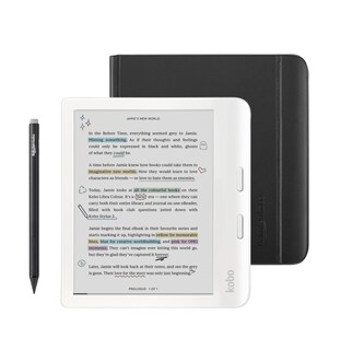 Foto 1 | Ereader Kobo Libra En Color Blanco Con Paquete De Funda Y Lápiz Capacitivo - Venta Internacional.