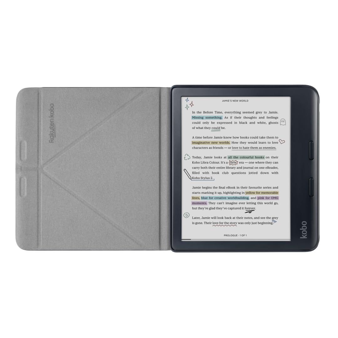 Foto 3 pulgar | Funda Kobo Libra Colour Sleepcover Negra De Piel Vegana - Venta Internacional.