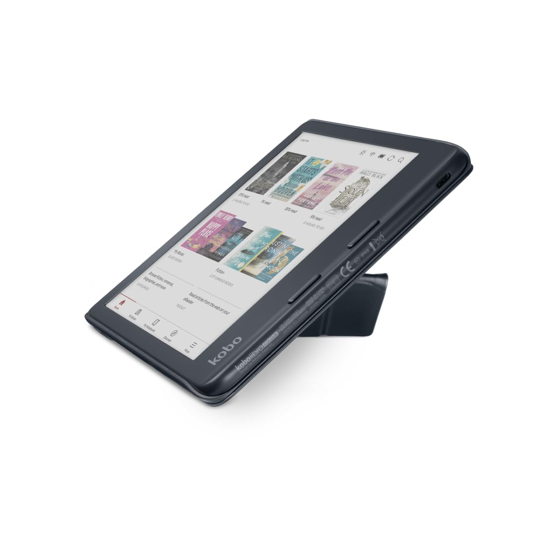 Foto 5 pulgar | Funda Kobo Libra Colour Sleepcover Negra De Piel Vegana - Venta Internacional.