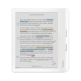 Foto 1 | Ereader Kobo Libra Colour De 7 Pulgadas, Blanco, Antideslumbrante Y Resistente Al Agua - Venta Internacional.