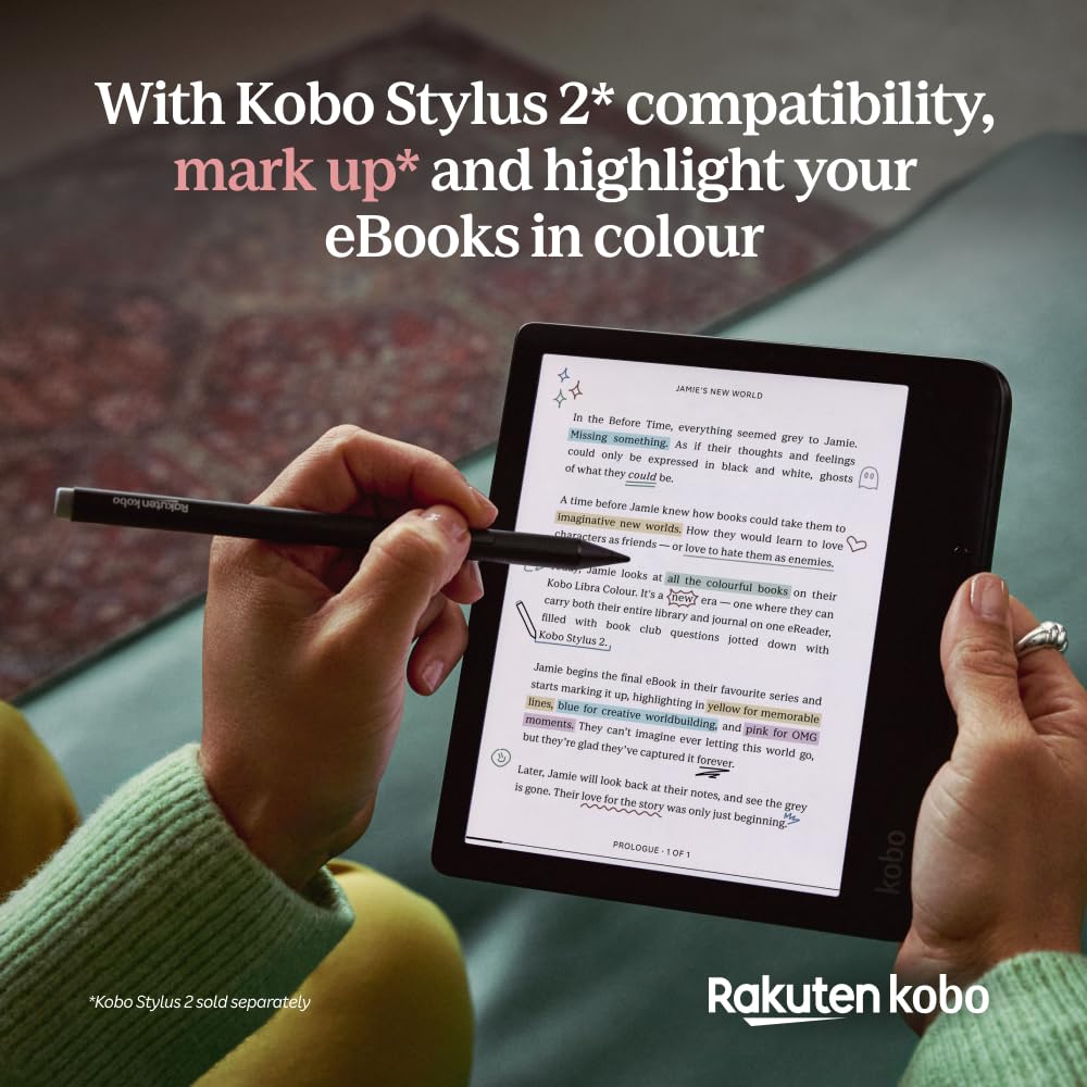 Foto 4 pulgar | Ereader Kobo Libra Colour De 7 Pulgadas, Blanco, Antideslumbrante Y Resistente Al Agua - Venta Internacional.