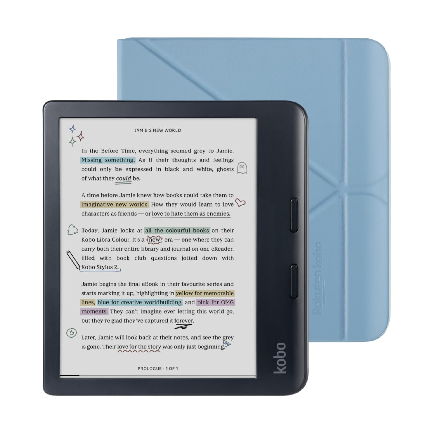 Foto 2 pulgar | Paquete De Ereader Kobo Libra En Color Negro Con Funda De 32 Gb De Almacenamiento - Venta Internacional.
