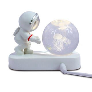 Foto 4 | Lampara Decorativa Astronauta Esfera de Cristal