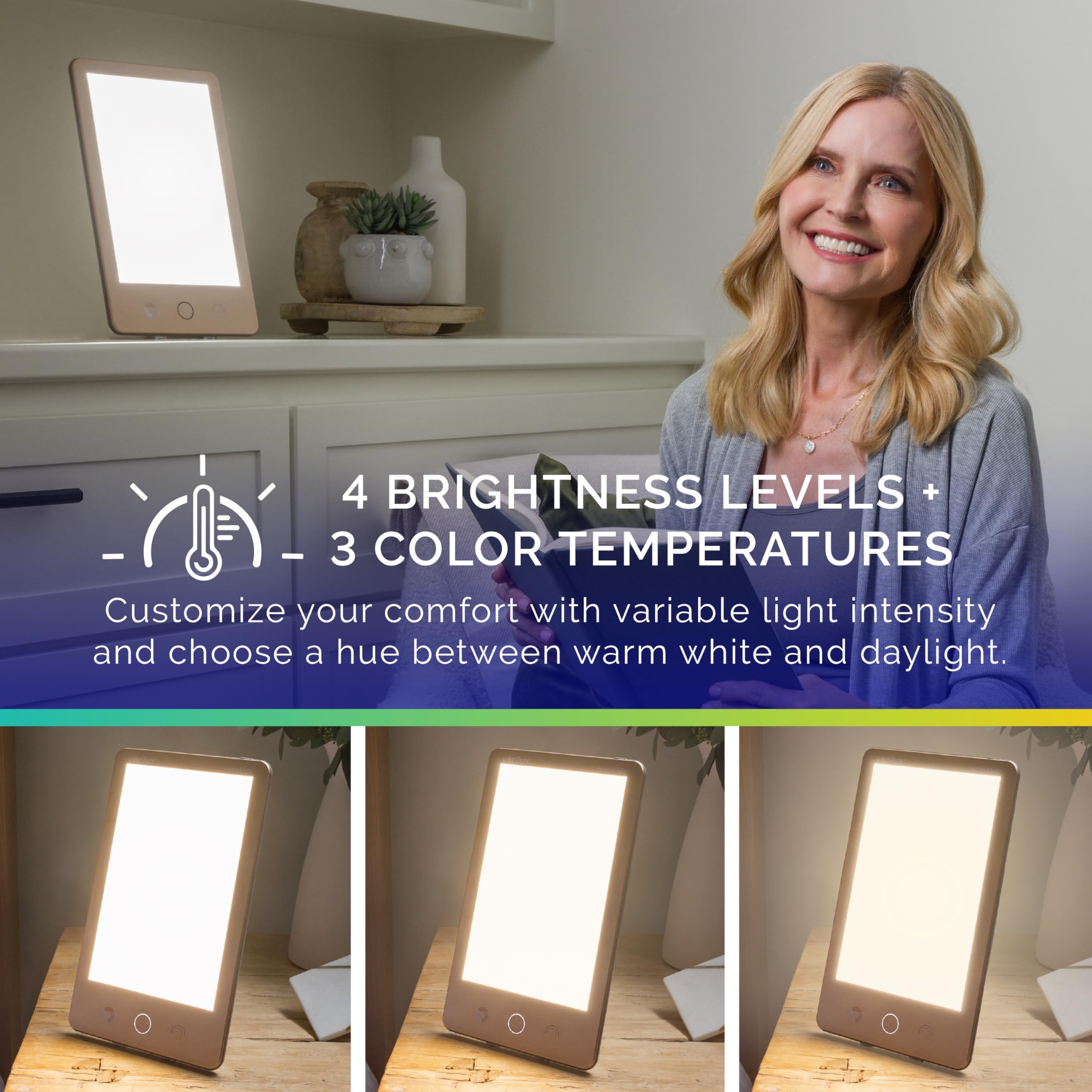 Foto 4 pulgar | Lámpara De Fototerapia Verilux Happylight Luxe 10.000 Lux - Venta Internacional.